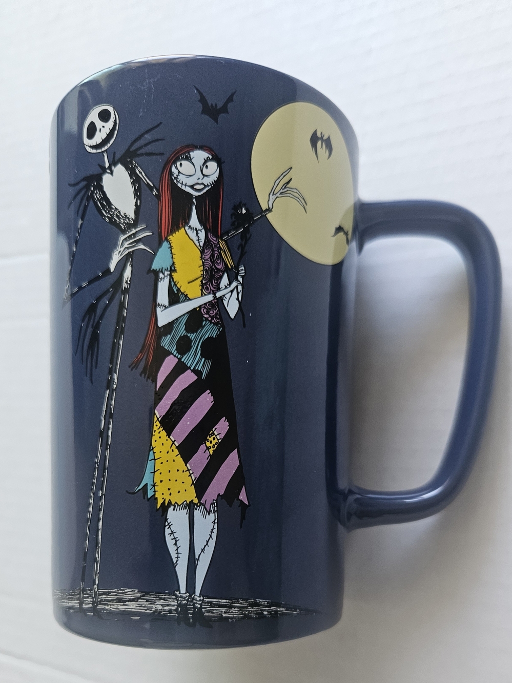 Nightmare Before Christmas Sally & Jack Navy Ceramic Character Mug